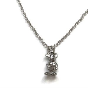 Adorable Mickey Mouse Silver Necklace